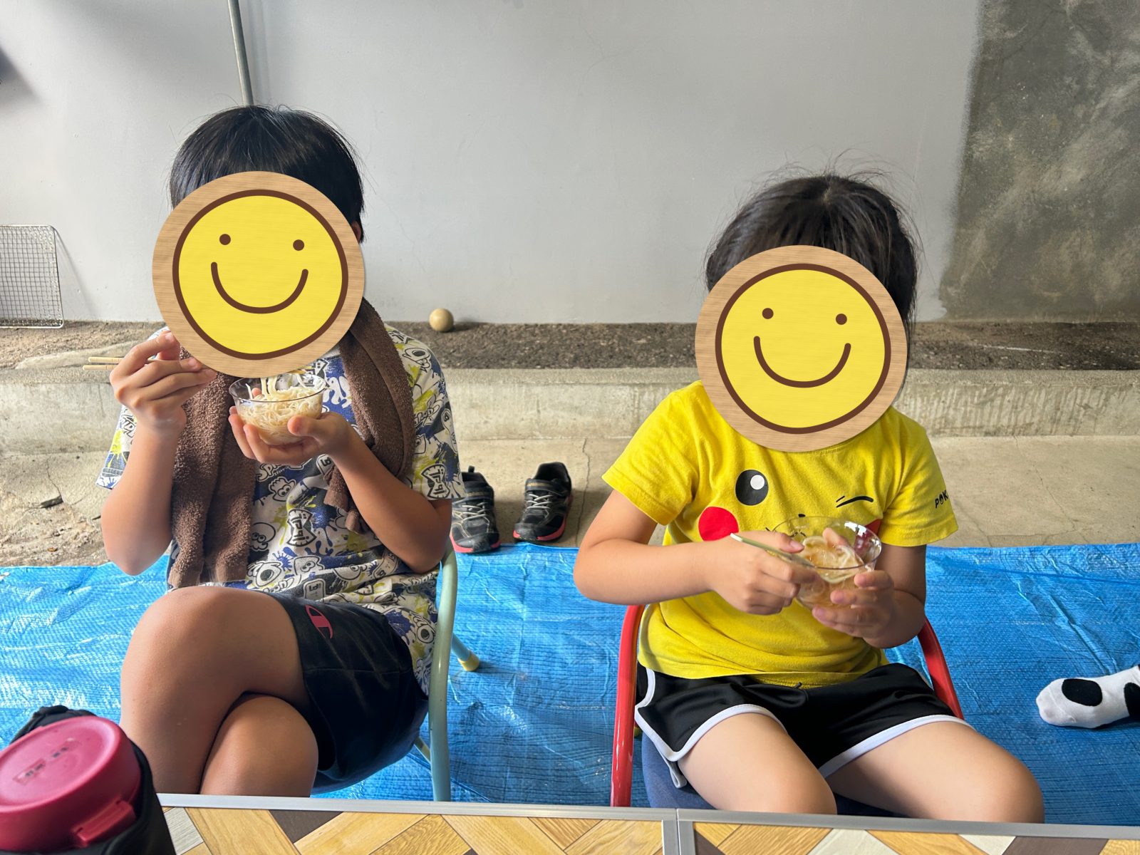 流しそうめん大成功⭐