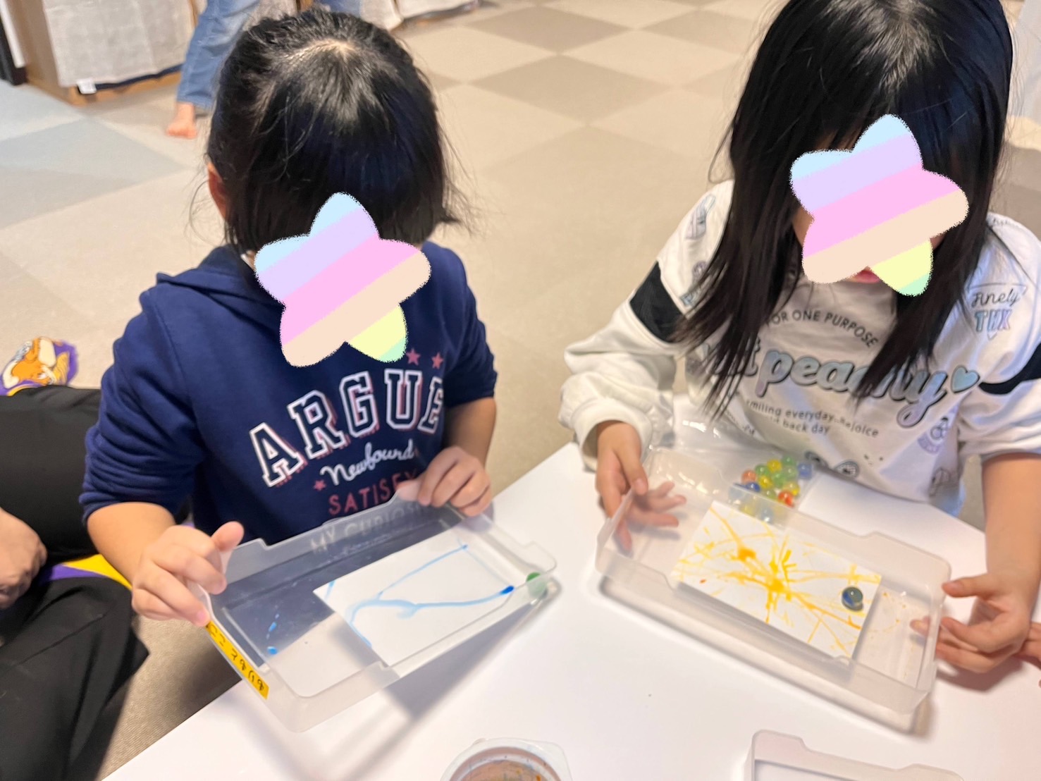 雪遊び&ビー玉転がし製作✨