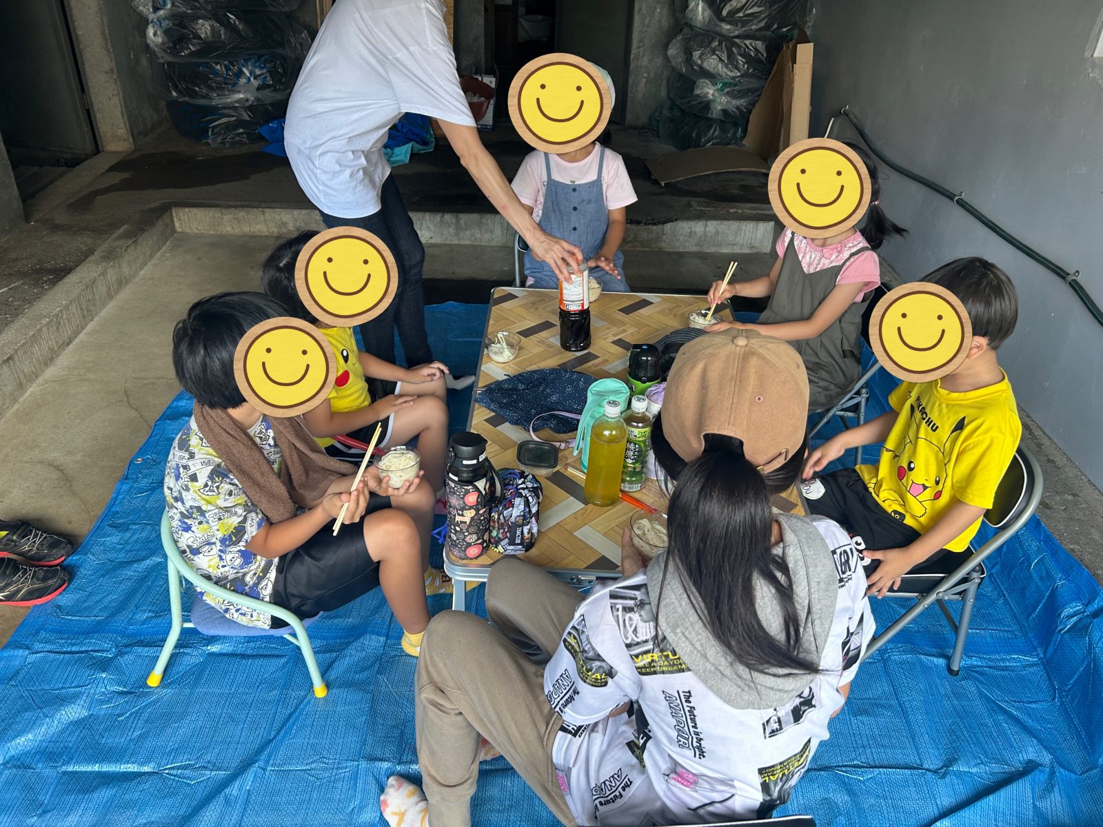 流しそうめん大成功⭐
