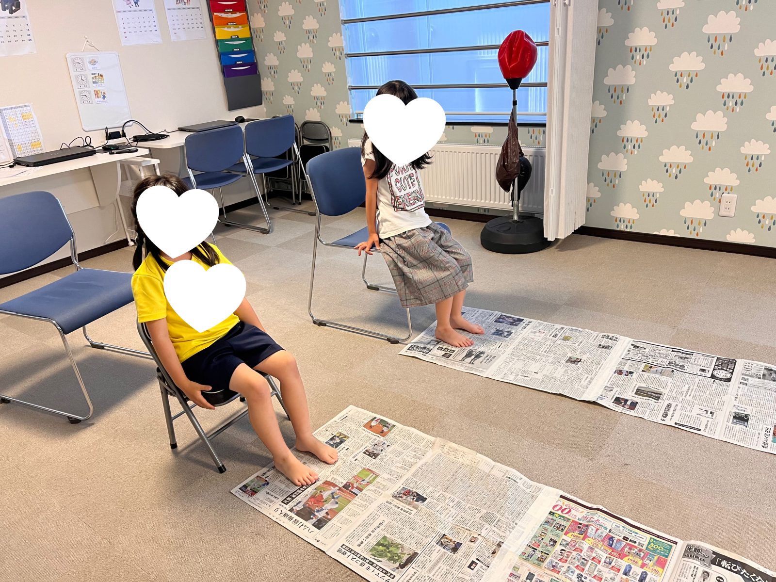 活動😉新聞紙リレー対決🌈