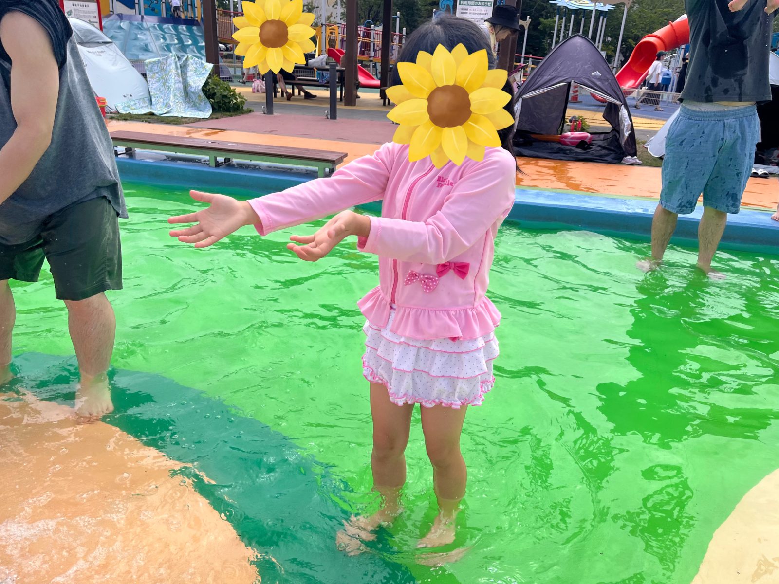 水遊びにぴったりのお天気になりました🐳