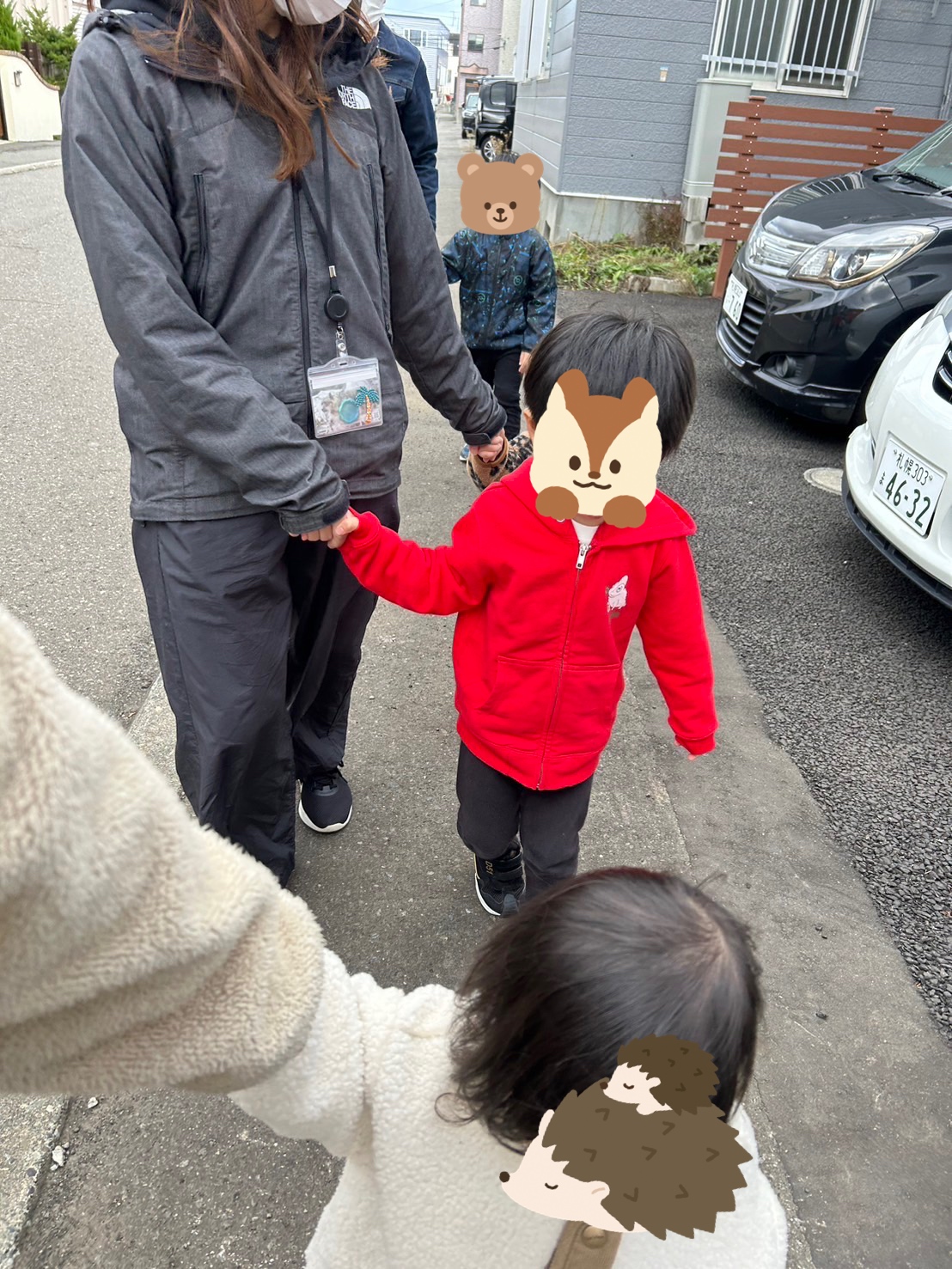 風船遊び&お散歩