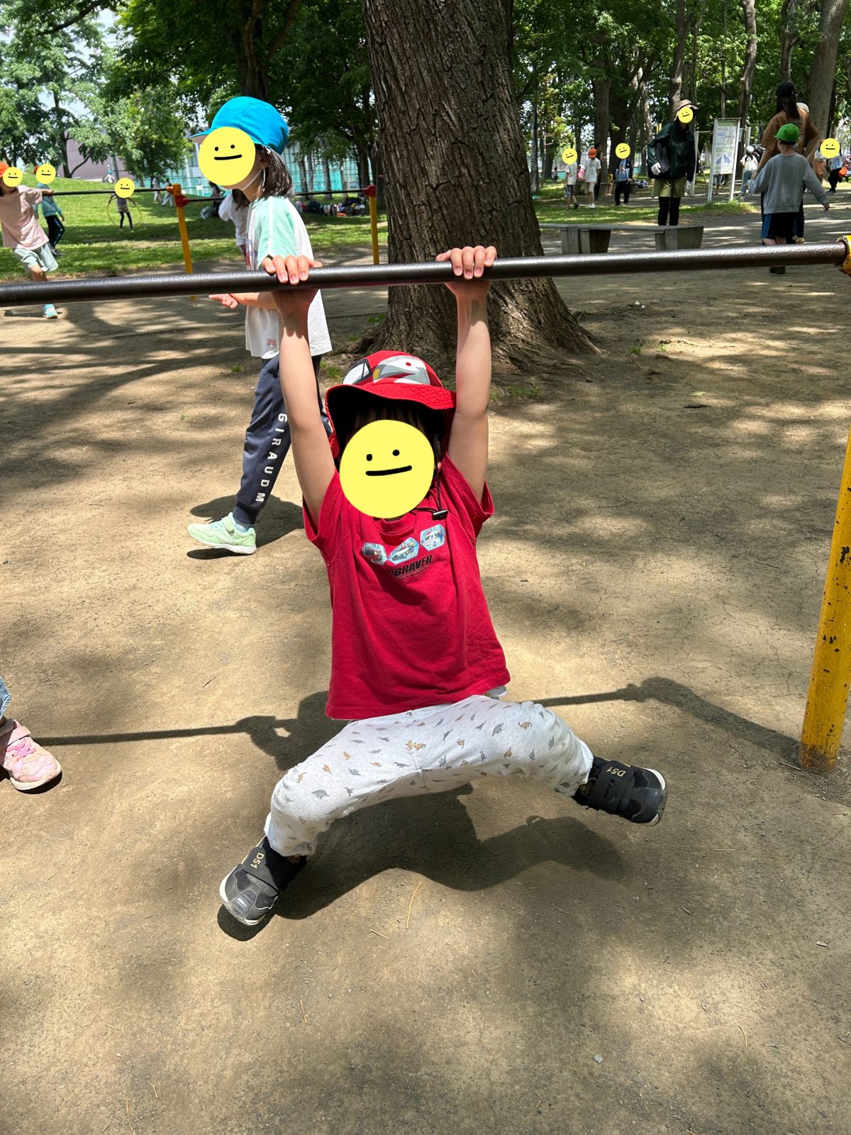 公園&綱引き
