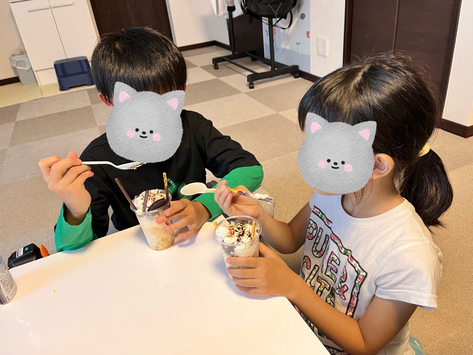 今日は特別なおやつの日でした🍨