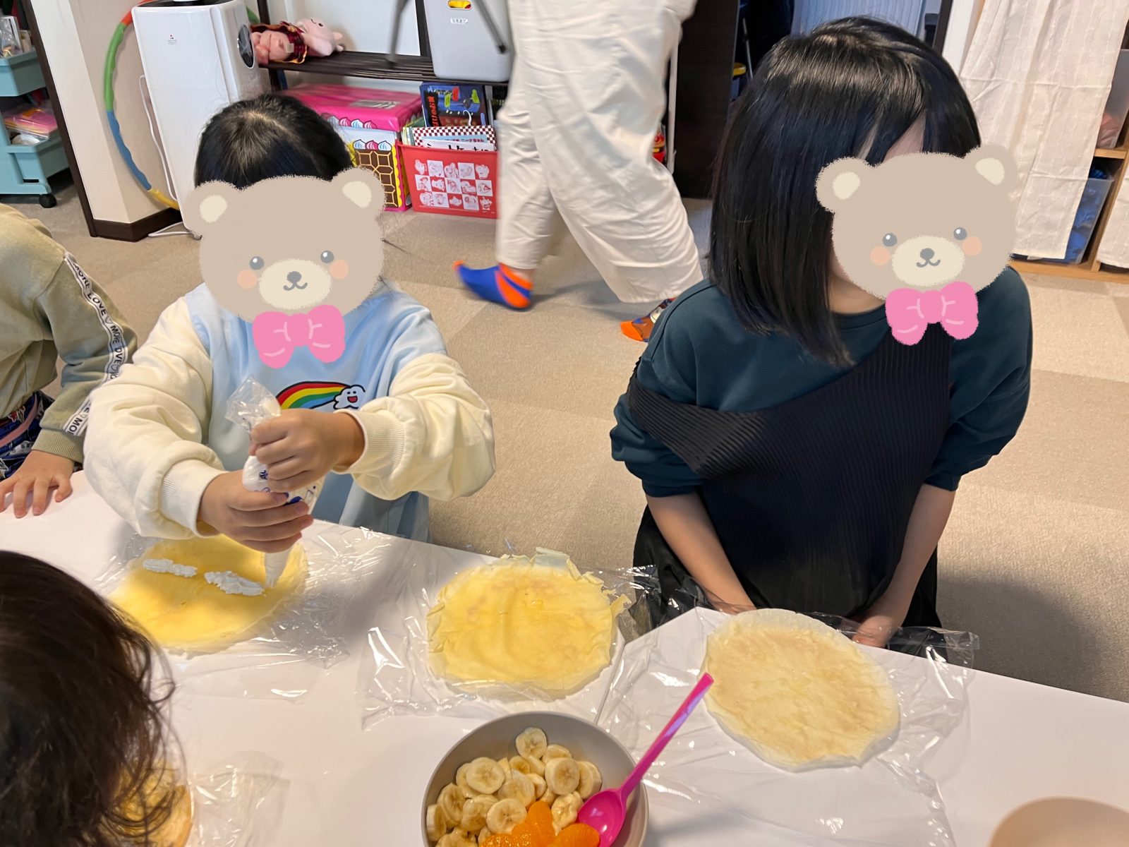 クレープ作り🍌