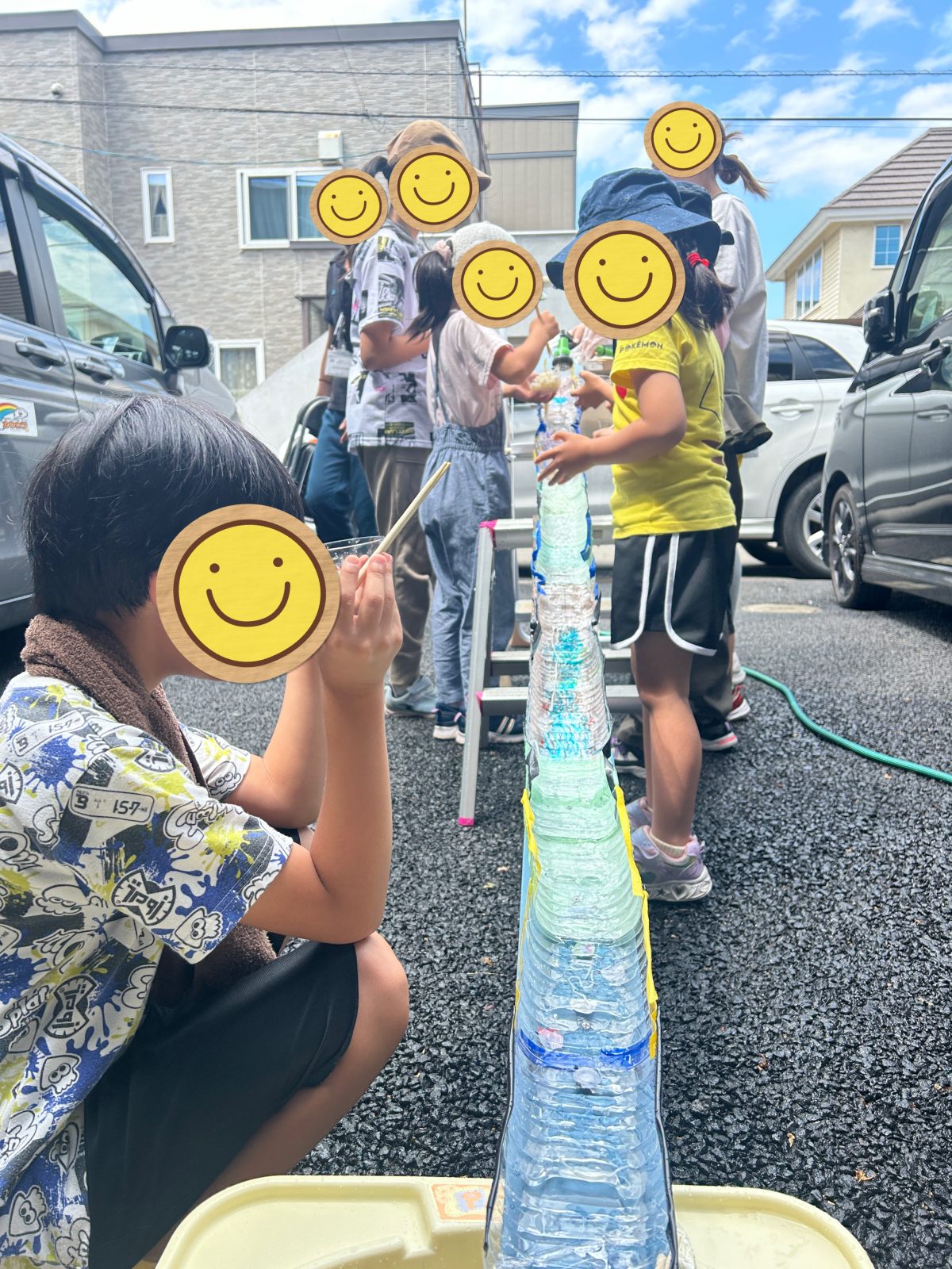流しそうめん大成功⭐