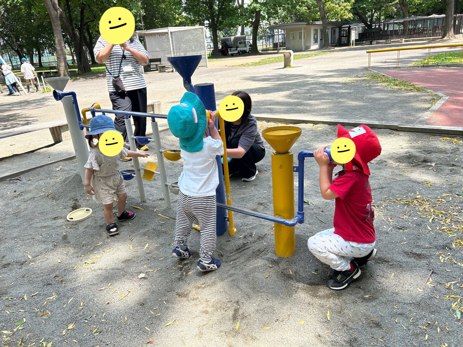 公園&綱引き