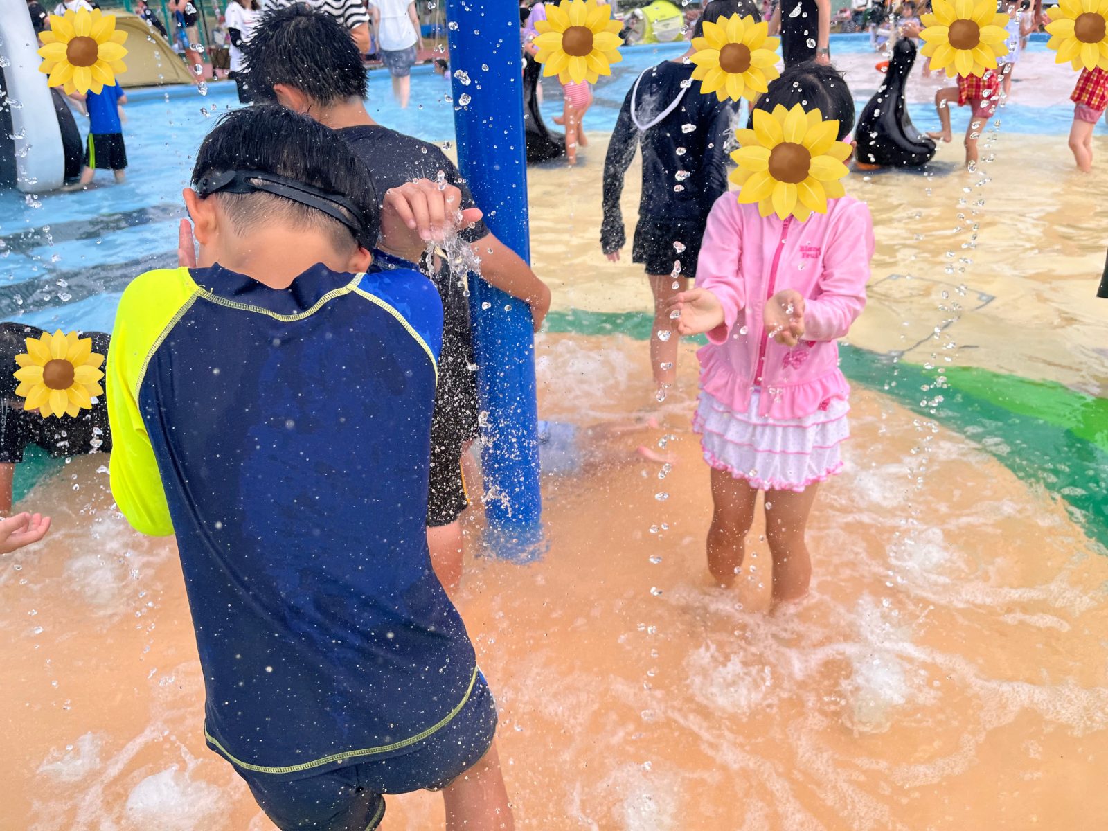 水遊びにぴったりのお天気になりました🐳